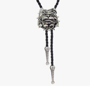 Dog Silver Bolo tie